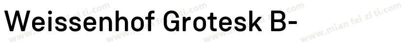 Weissenhof Grotesk B字体转换